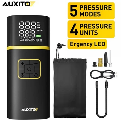 Bomba eléctrica portátil recargable inflador de neumáticos de aire de coche inalámbrico con USB Foto 1 de 4