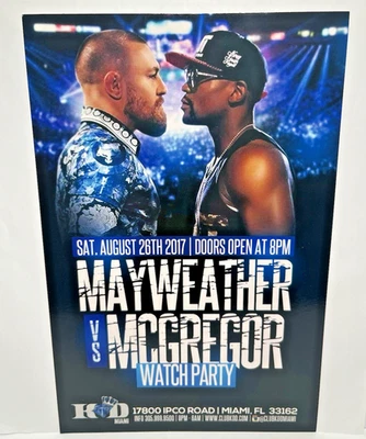 FLOYD MAYWEATHER vs CONOR MCGREGOR Boxing 6 x 9 Promo Photo Flyer Poster UFC - Image 1 of 2