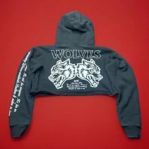 Darc Sport She Sudadera con Capucha Mujer’s Cropped Wolf/500 Talla Limitada Pequeña Negra Gimnasio - Imagen 1 de 8