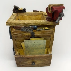 1999 Figi Workshop Pencil Cup Holder Woodworking Carpenter Desk Decor - Picture 1 of 10