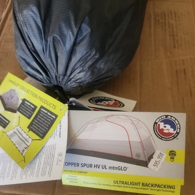 Tienda Big Agnes Copper Spur HV UL2 MtnGLO: 2 personas 3 estaciones plateada/gris, talla única Foto 1 de 3