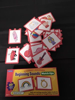 Lakeshore Phonemic Awareness Beginning Sounds Match-Ups 20 2-Piece Puzzle Ages4+ - Image 1 of 4