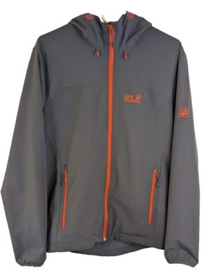 Jack Wolfskin, Men's, Soft Shell, Hooded, Jacket, grey, Size M - Image 1 of 4