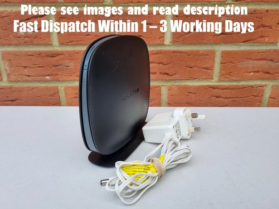 Belkin Surf N300 Wireless N Modem Router. It comes with power adapter - Image 1 of 4