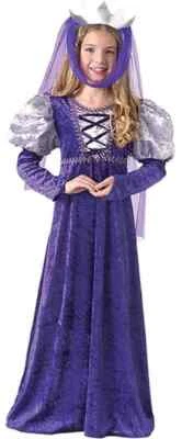 Renacimiento Reina Dama Doncella Princesa Disfraz Elegante Halloween Niño Foto 1 de 2