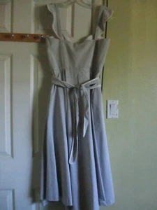 TALLA 6 MILLY NEGRO SEERSUCKER VESTIDO CON VOLANTES NUEVO CON ETIQUETAS $575 - Imagen 1 de 8