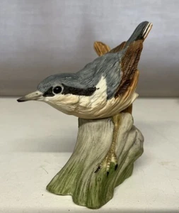 Wedgwood Porzellan Kleiber Vogel Figur British Bird Collection - Bild 1 von 10
