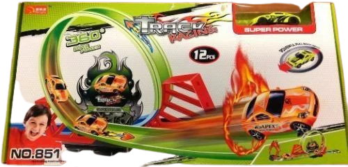12pcs Track Racing 360* Racetrack with 1 loop Twister Launcher Toy level 1 Xmas
