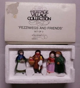 VINTAGE RARE DEPARTMENT 56 "FEZZIWEGS & FRIEND'S" PORCELAIN ACCESSORIES  - Picture 1 of 12