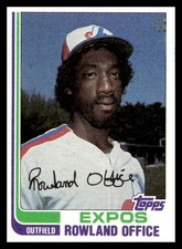 1982 Topps 479 Rowland Office   Montreal Expos  Baseball Card