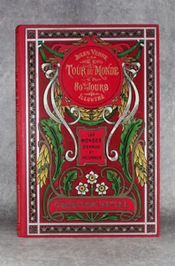 JULES VERNE. LE TOUR DU MONDE EN QUATRE-VINGTS JOURS. HETZEL. - Bild 1 von 12