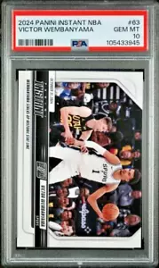 PSA 10 Victor Wembanyama #/279 2024 Panini Instant #63 2nd Career 5X5 GEM MINT - Picture 1 of 3