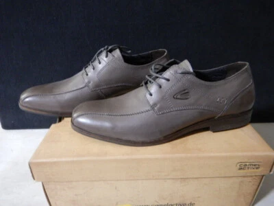 Camel Active Washington Herren Halbschuh Leder grau Gr. 44,5 - Bild 1 von 3