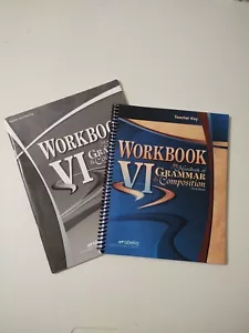 Abeka Grammar & Composition VI Teacher Key Quiz Key Fifth Ed 12th Grade - Picture 1 of 6