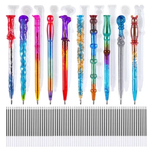 Silicone Ball Point Pen Mould Mold Set Resin Casting Epoxy Custom Refills 15cm - Picture 1 of 31