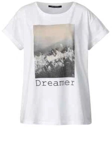 Sara Lindholm Damen T-Shirt Baumwolle Weiss Größe 44 NEU - Bild 1 von 3
