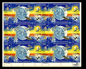 USA. Space Achievement Issue. 1981. Scott 1912-1919. ZIP sheet. MNH (BI#50) - Picture 1 of 1