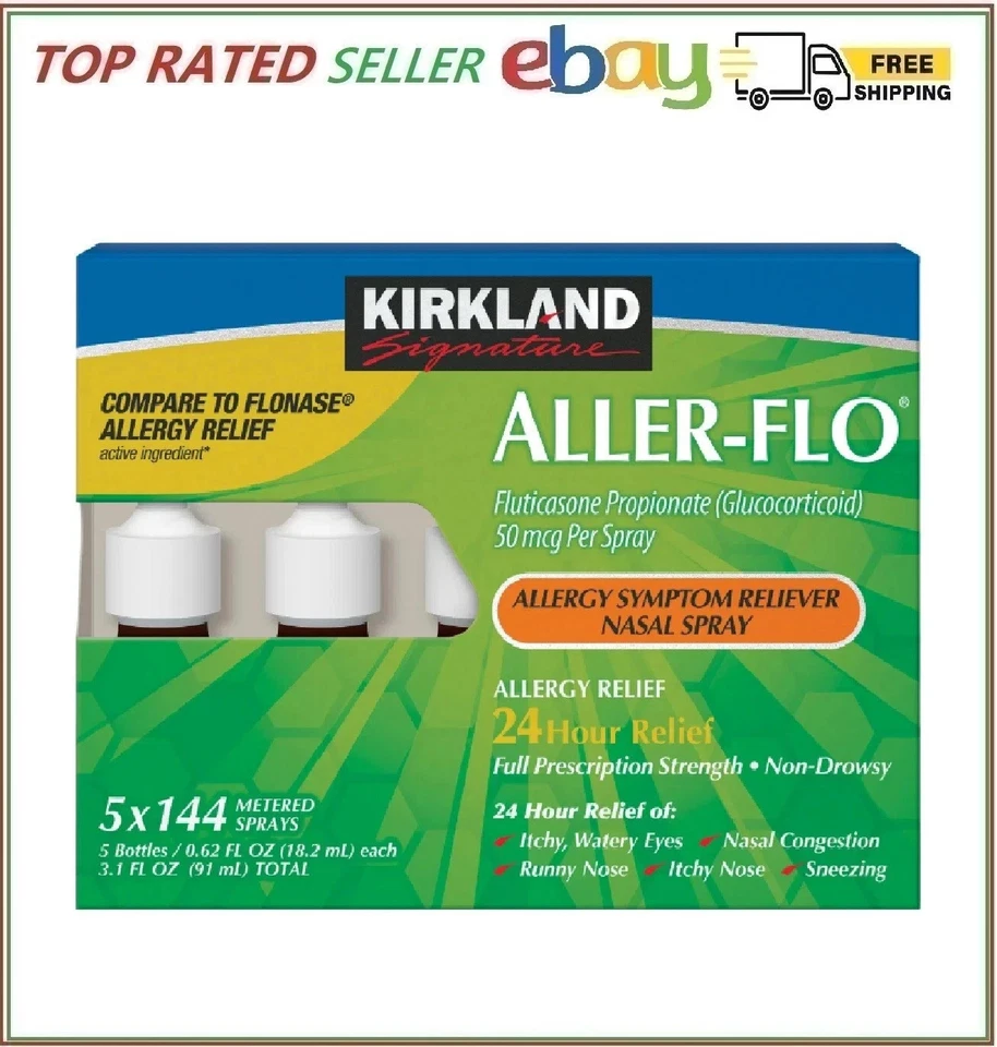 Kirkland Signature Aller-Flo 50mcg. Spray para alergias, 720 aerosoles medidos Foto 1 de 2