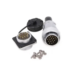 WEIPU WS28 2pin to 35pin Heavy Duty Metal Aviation Bulkhead Connector Male Plug - Picture 1 of 52