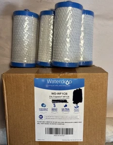 4-pk Waterdrop WF1CB Refrigerator Filter, Replacement for WF1CB, WFCB - Picture 1 of 1