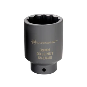 Powerbuilt 1/2 Inch Drive 39 MM Axle Nut Socket - 641442 - Picture 1 of 7