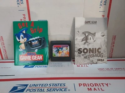 Sonic the Hedgehog (Sega Game Gear, 1991) With Manual And Poster! - #394 - Image 1 of 4
