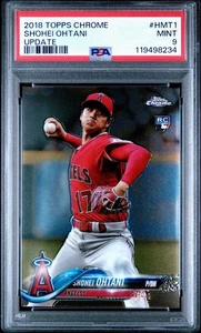 2018 SHOHEI OHTANI TOPPS CHROME HMT1 UPDATE RC 🔥 PSA 9 MINT 📈 MVP 🐐 - Picture 1 of 3