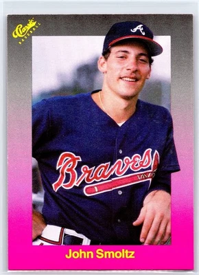 TOM GLAVINE 1989 Classic Travel Purple HOF Atlanta Braves Baseball #159 - Image 1 of 2