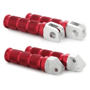Pink-Red Front + Rear CNC Anodized Foot Pegs S2 Motorcycle Rest for Suzuki GSXR - Picture 1 of 5