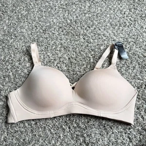 Torrid 360 Rückenglättender bügelloser Push Up Plunge BH Damen 38D Rose Dust Neu - Bild 1 von 4
