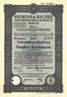SIEMENS & HALSKE AG 1930 Berlin Nürnberg Erlangen 100 RM  Krauss Maffei Nixdorf