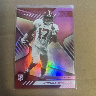 2021 Panini XR Draft Picks Pink #185 Jaylen Waddle RC, Miami Dolphins - Image 1 of 4