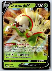 Chesnaught V - Silver Tempest 015/195 Pokemon TCG Card NM - Picture 1 of 2