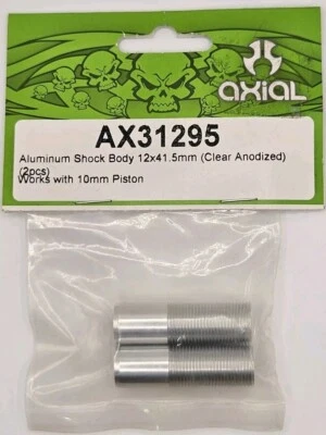 Axial AX31295 Aluminum Shock Body 12x41.5mm Clear Anodized Works W/ 10mm Piston - Image 1 of 4