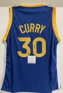 Steph Curry Signed Basketball Custom Jersey Golden State Warriors With ACA COA - Picture 1 of 7