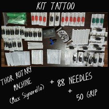 KIT TATTOO - MACCHINETTA THOR ROTATIVA + AGHI + GRIP