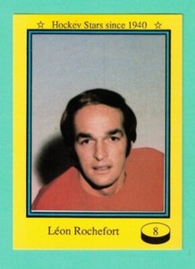 (1) LEON ROCHEFORT  1992 SPORT FLASH  # 8 CANADIENS LIMITED CARD (H4969)
