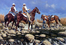 Giclee Oil Painting Decor Cowboys