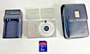 Dented Canon PowerShot Digital ELPH SD1000 7.1MP Digital Camera & Accessories - Picture 1 of 23