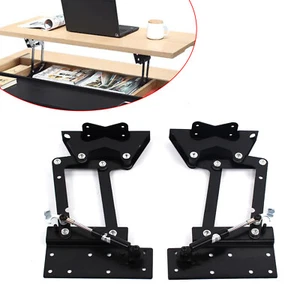 2 Hubscharnierfedern Der Möbel Couchtisch Lift up Scharnier Mechanismus Stahl - Bild 1 von 9