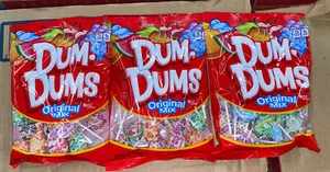 Dum-Dums lolipop various flavors mixed in bag 3.5 oz lot of 3 - Picture 1 of 1
