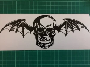 Calcomanías con logotipo de metal rock Deathbat Avenged Sevenfold A7X pegatinas furgoneta para automóvil 200x80 mm - Imagen 1 de 6