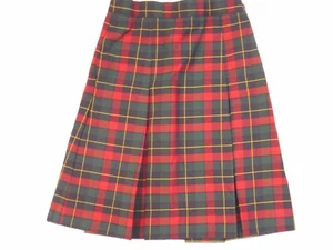 Girls Donald's Multi-Color Pleated Uniform Skirt Regular Sizes 8 - 16 - Picture 1 of 4