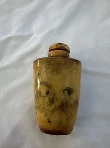 Vintage Bone Chinese Snuff Bottle - Picture 1 of 3