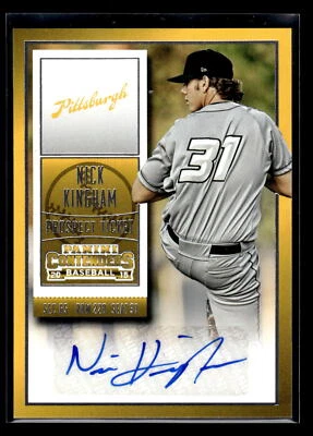 2015 Panini Contenders #8 Nick Kingham  Prospect Ticket Autographs   Mint+ New - Image 1 of 2