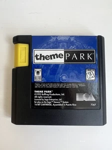 Theme Park Sega Megadrive Game Cartridge EA Bullfrog 1995 - Picture 1 of 1