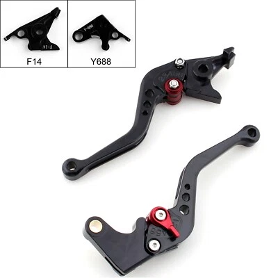 Short Brake Clutch Levers For Yamaha YZF R1 YZF R6 FZ1 FAZER R6S Black #3 H0 Foto 1 de 3