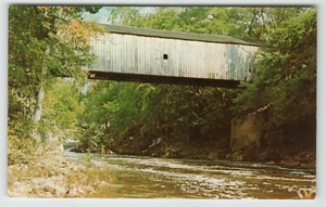 Postkarte Bull's Covered Bridge Over Housatonic River, CT. - Bild 1 von 2