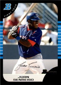 2004 BOWMAN* JUAN SENREISO TEXAS RANGERS #272