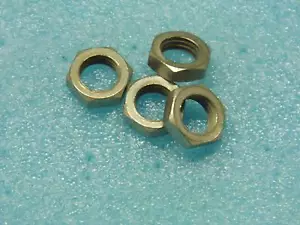 Lot x100 : écrou laiton nikelé M6 idéal pour fiche/douille banane 4mm - Photo 1/1